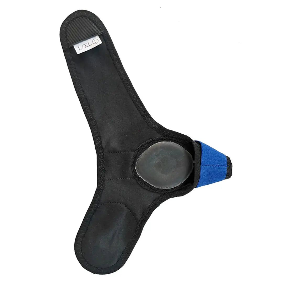 Innenansicht der FußGut Hallux Bandage Individual mit weichem Material für hohen Tragekomfort und sanfte Zehenkorrektur.