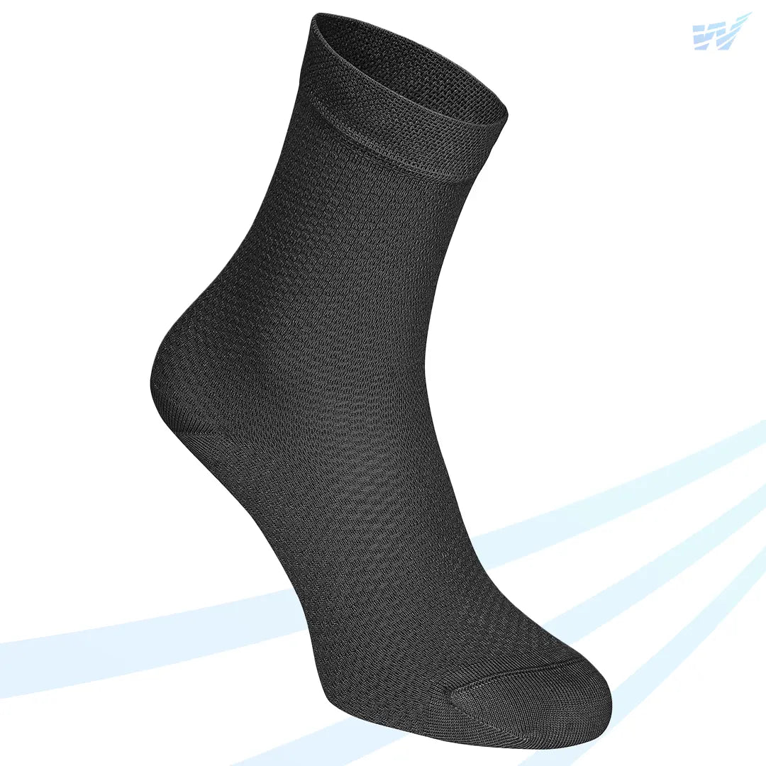 Schwarze Mesh Summerlight Socken – antibakteriell und geruchshemmend für frische Füße