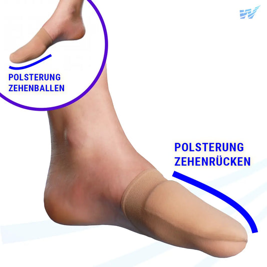 FußGut 2in1 Ballen- & Zehenpolster Supersoft – Schutz vor Druck & Reibung im Schuh