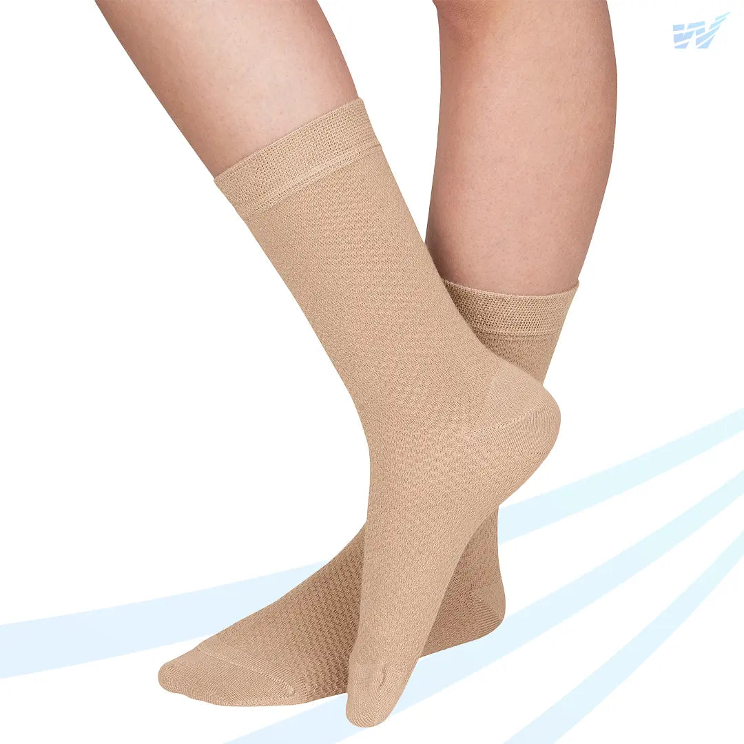 FußGut Mesh Summerlight Socken am Fuß – leichte, atmungsaktive Sommerschocken für angenehmes Fußklima