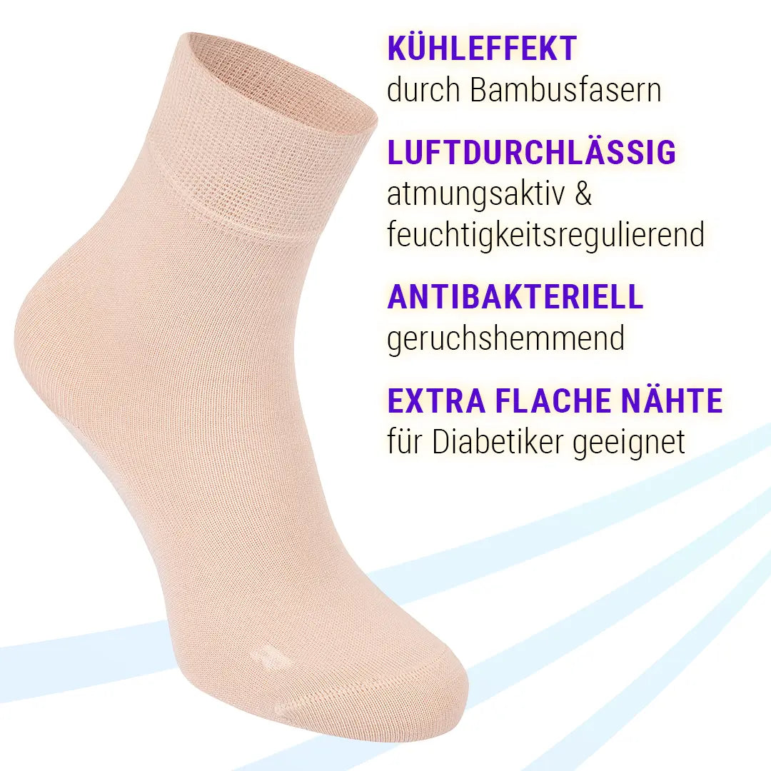 FußGut Sensitiv Coollight Socken mit Bambusfasern – atmungsaktiv, kühlend und besonders angenehm für empfindliche Füße