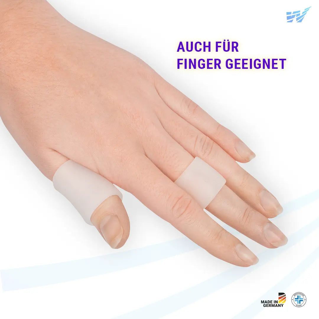 Silikon Zehenschutzringe auch für Finger geeignet – weich, flexibel und hautverträglich